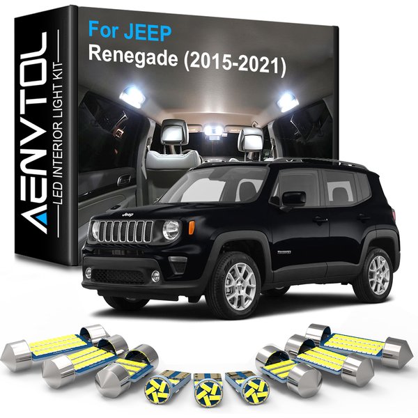 Car Accessories Interior Lamp LED Canbus For Jeep Renegade 200 800 1000 2015 2016 2017 2018 2019 2020 2021 Reading Dome Lighting