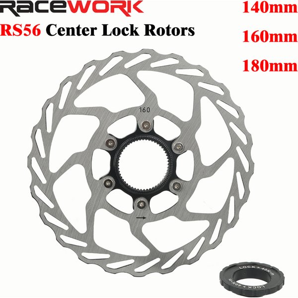 RACEWORK Bike Center Lock Bremsscheibe RS6 MTB Rennrad 140mm 160mm 180mm Hohl Kühlung Bremsscheibe Und Sicherungsring