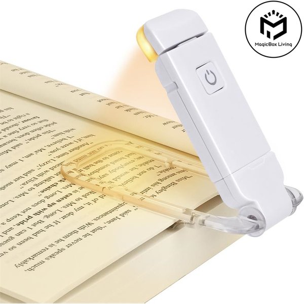 LED USB Rechargeable Book Light Reading Light Eye Protection Night Light Portable Clip Desk Light Bookmark Read Light Night Lamp