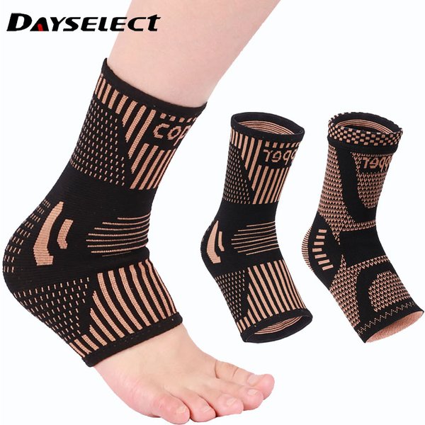 Attelle de cheville en cuivre, manchon de Compression infusé, Support pour la fasciite plantaire, entorse de la cheville, soulagement de la douleur du Tendon d'achille, 1 pièces