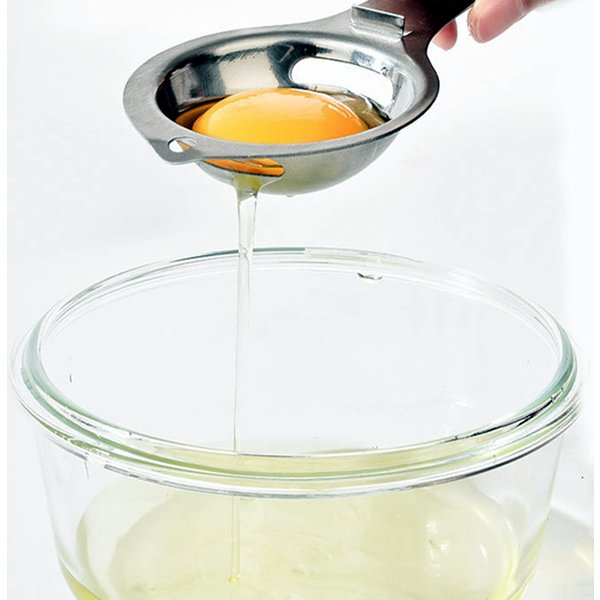 Stainless Steel Long Handle Egg Separator Egg Yolk White Separator Filter Egg Divider Baking Cooking Tools Kitchen Gadgets