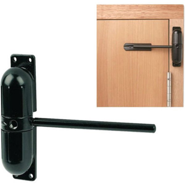 Black 20-70KG Zinc Alloy Adjustable Surface Mounted Automatic Spring Door Closer Door Hardware ZC013