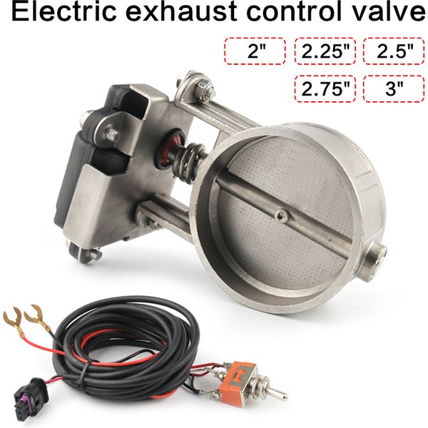 Electric Exhaust Control Valve2"/2.25"/2.5"/2.75"/3" Exhaust Control Valve - Low Pressure For Exhaust Catback Downpipe