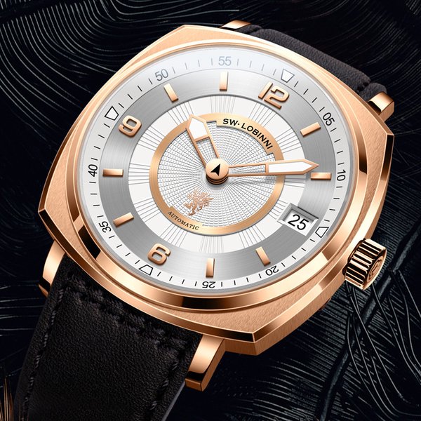 Switzerland LOBINNI Luxury Brand Seagull Automatic Mechanical Men's Watches Sapphire 50M Waterproof Luminous Hands Clock L16055