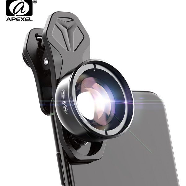 APEXEL 4K HD 100mm Makro-Objektiv Professionelles Handy-Kameraobjektiv+CPL+Star-Filter für iPhone X XS Max 11 Samsung S10 Alle Smartphones