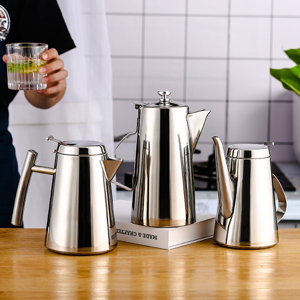Pot à jus de café en acier inoxydable, bouilloire à eau froide, résistant à la glace, carafe, récipient à jus pour la maison, verres de cuisine et de bar