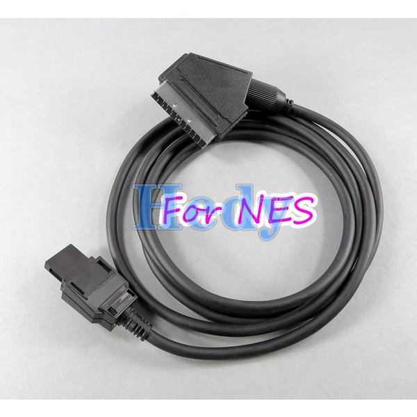 1 pièces 1.8m RGB Scart Audio vidéo AV câble connecter des câbles pour NES Console fil de prise