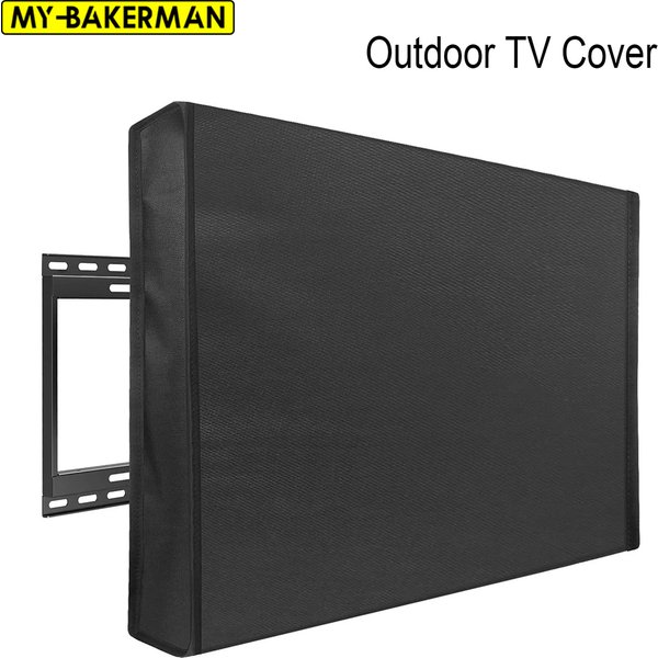 Juste de Protection pour Écran de Télévision Extérieure de 22 à 70 Pouces, Accessoire Résistant aux Intempéries et Étanche pour Boîtier de Télévision Extérieur