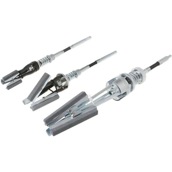Cylindre de Piston de frein de moteur de voiture, outil de rodage, axe Flexible, ponceuse à trois mâchoires pour tracteur de Bus de camion de voiture