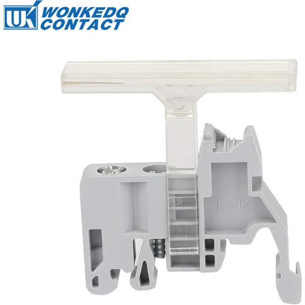 Porte-marqueur de bande Terminal 100, KLM-A pièces, avec support de pince d'extrémité E/UK E/UK-2 NS 35 Din Rail, support de marquage de groupe