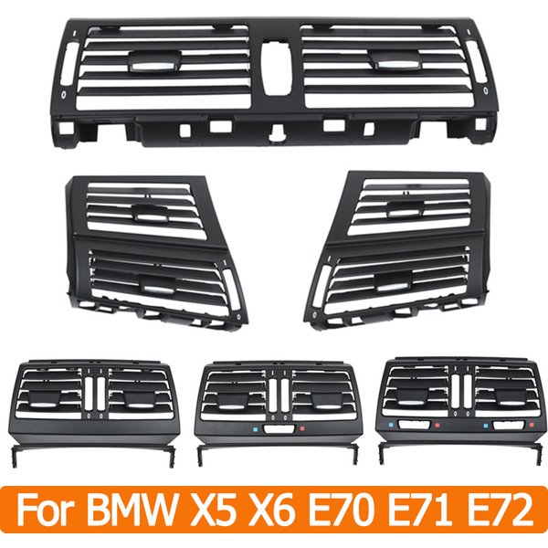 Vorne Hinten AC Klimaanlage Frische Air Vent Outlet Abdeckung Panel Ersatz Für BMW X5 X6 E70 E71 E72 2007-2014 64229220101