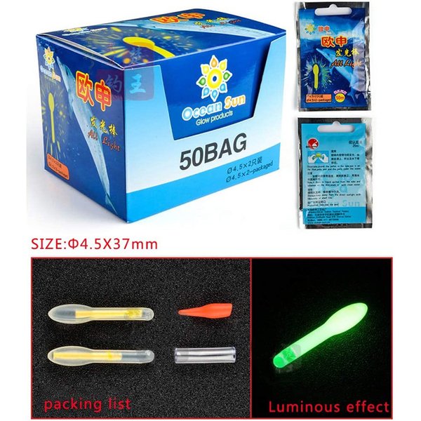 10 pièces/5 sacs flotteur de pêche bâton lumineux forme d'ampoule bâton lumineux Fluorescent pêche de nuit bâtons lumineux pour Bobbers tige cloche alarme