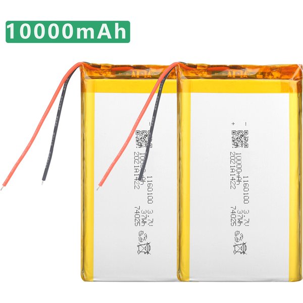3.7V 10000 mAh 1160100 Batterie Li-po Rechargeable Batteries for Tablet PC Power Bank MP4 Replacement Battery