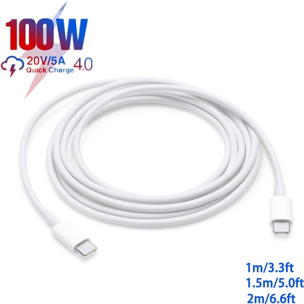 200W USB C auf USB Typ C Kabel 5A PD Schnellladung Telefon Ladegerät USB-C Kabel für Xiaomi Huawei Samsung MacBook m1 iPad Pro Air