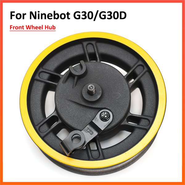 Moyeu de roue avant pour scooter Ninebot Max, pièces d'assemblage en alliage d'aluminium, frein à tambour moteur, G30, G30D, G30LP