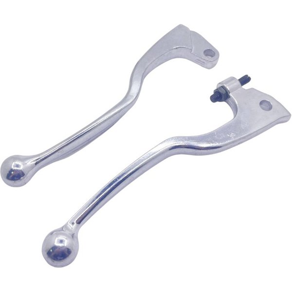 2PCS Chrome Motorcycle Handle Clutch Brake Levers For Yamaha DT125 TW200 XT225 YZ80 YZ125 TDR240 WR200 XT/TT 600 XT350 TTR250