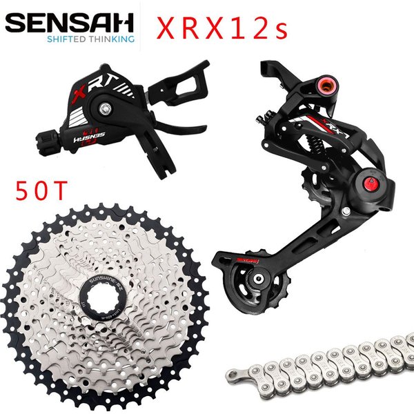 SENSAH XRX 1x12 Speed M9100 Mountain Bicycle Bike Derailleurs 50/52T Flywheel YBN 12 Chain CASSETTE