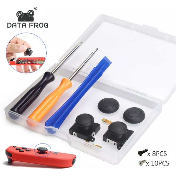 DATA FROG – Joystick analogique 3D, bâton de pouce, Compatible avec Switch Joy Pad, Kit de réparation de remplacement, outil pour Switch Lite