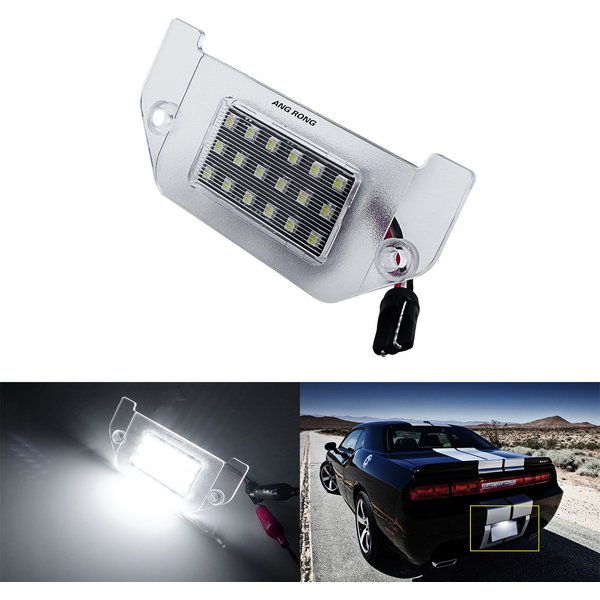 Lampe LED blanche pour plaque d'immatriculation, 1 pièce, pour Dodge Avenger Challenger 2008-14 Chrysler 300 2005-14