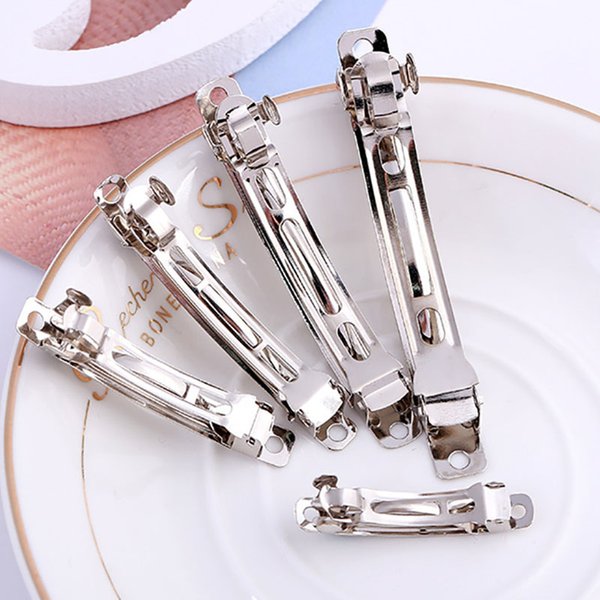 Pinces à cheveux à ressort Style Barrette française, 10 pièces, Base automatique, réglage de la largeur vierge, fournitures d'épingles à cheveux pour la fabrication de bijoux