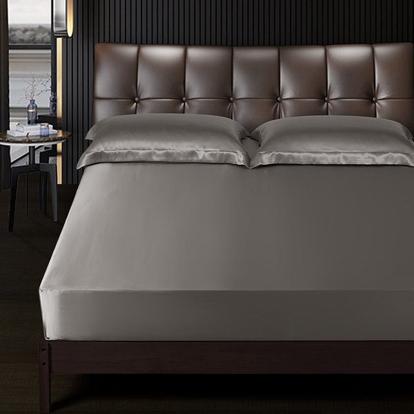 Drap-housse en soie de mûrier pure à 100 % DISANGNI, drap de lit en soie de luxe sans couture, doux et respirant, grande taille et extra-grande sur mesure