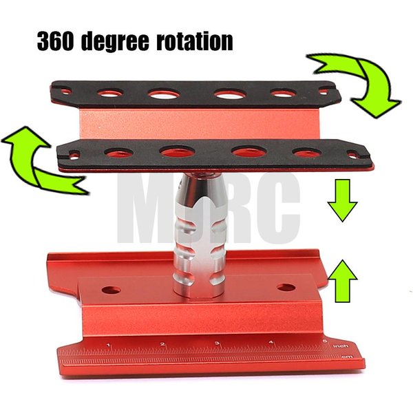 Support de travail court 360, Station de réparation, plate-forme d'assemblage, ascenseur ou inférieur pour modèle de voiture RC à échelle 1/8 1/10 1/14 1/16 TRX4 Axial S26