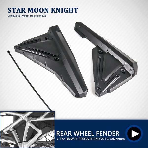 Rear Wheel Mudsling Inner Fender Mudguard Extension Splash Guard Pillion Footrest Holder For BMW R1200GS R1250GS LC Adventure