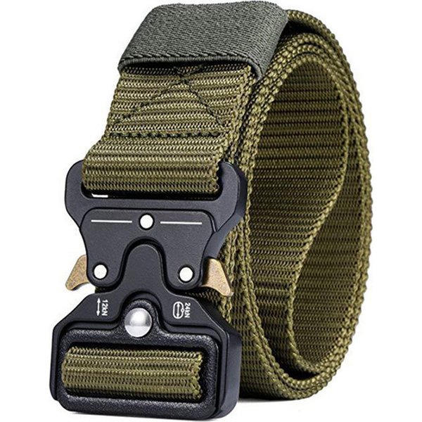 Ceinture tactique multifonction pour hommes, grande taille 150 170cm, pour la chasse en plein air, le Combat, la survie, le Corps marin, en toile et en Nylon, 2024