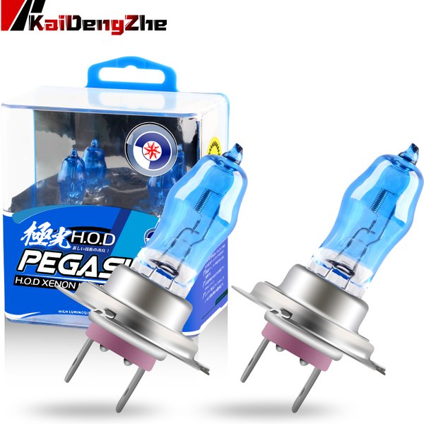 Ampoule halogène Super blanche H1 H3 H4 H7 H9 H11 9006, 2 pièces, phares antibrouillard pour moto et voiture, 100W 12V 6000K