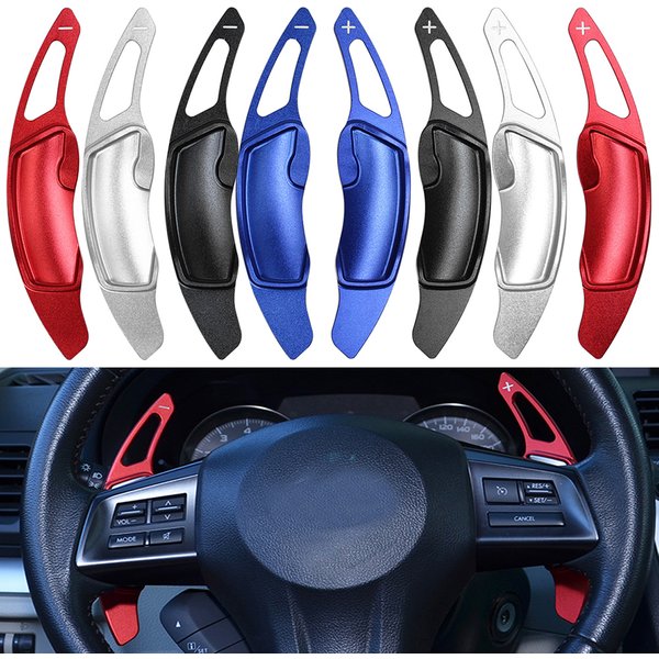 2pcs Aluminum Steering Wheel Shift Paddle Shifter Extension for Subaru Legacy WRX STI Forester Impreza XV Outback Accessories