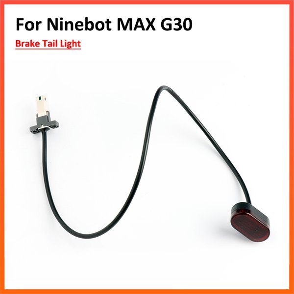 Kotflügel Hinten Rücklicht Für Ninebot Max G30 G30L Elektrische Roller Wasserdichte Signal Kennzeichen Bremslicht Zubehör