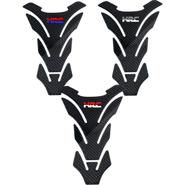 Für CBR1000 600RR CB400 CB750 CB1300 HORNET HRC logo Real Carbon faser tank pad Schutz Aufkleber
