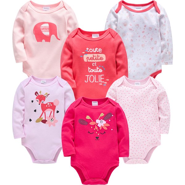 3/6 pièces par ensemble Kavkas mode bébé garçons vêtements ensemble coton doux à manches longues automne garçon filles Body nouveau-né enfant en bas âge corps bebe