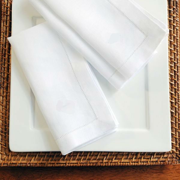 Serviettes blanches à couture pour Cocktail, 12 pièces, pour fête de mariage, nappe en lin, tissu en coton, pour dîner