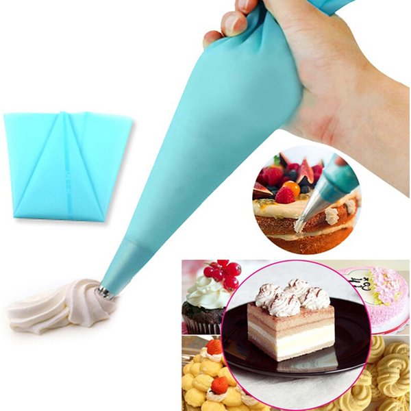ATUCOHO Silikon Icing Piping Creme Gebäck-tasche 6 Edelstahl Düse Set DIY Kuchen Dekorieren Tipps Set Küche Zubehör