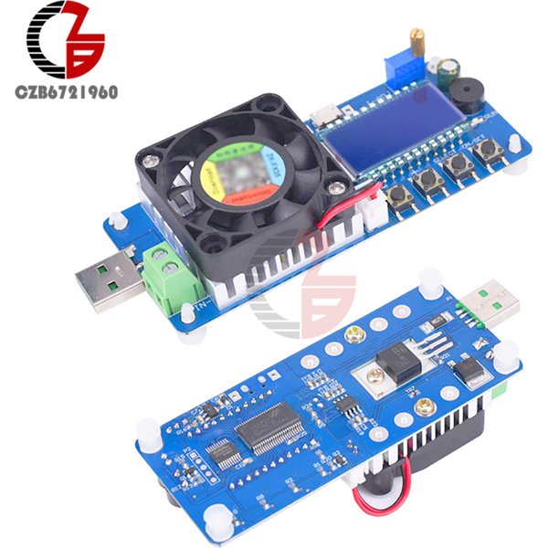 4A/5A 25W/35W Adjustable Electronic Load Tester LED Digital USB Voltmeter Ammeter Battery Capacity Power Supply Detector Monitor