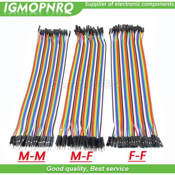 40/120 Stück 40PIN 20CM Dupont Line Stecker auf Stecker + Buchse und Buchse auf Buchse Jumper Dupont Drahtkabel für Arduino DIY KIT