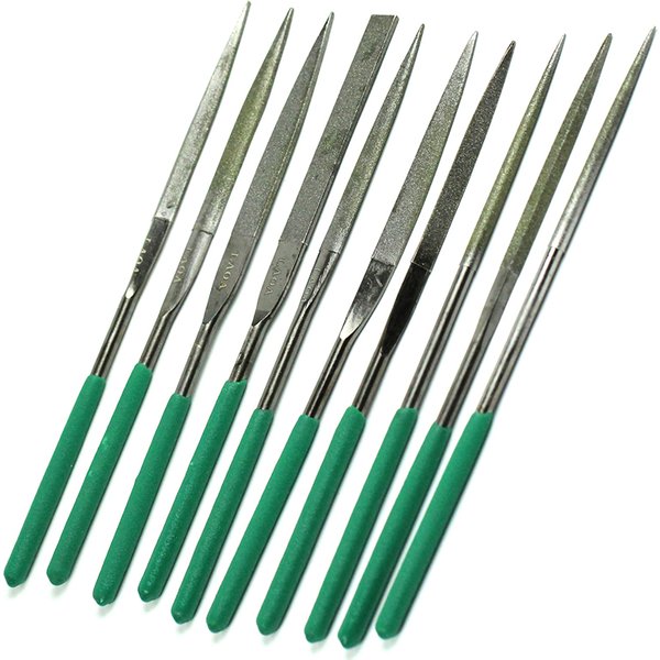 LAOA – lime à aiguilles diamant en forme, Triangle plat, demi-cercle carré, utilisation pour la sculpture