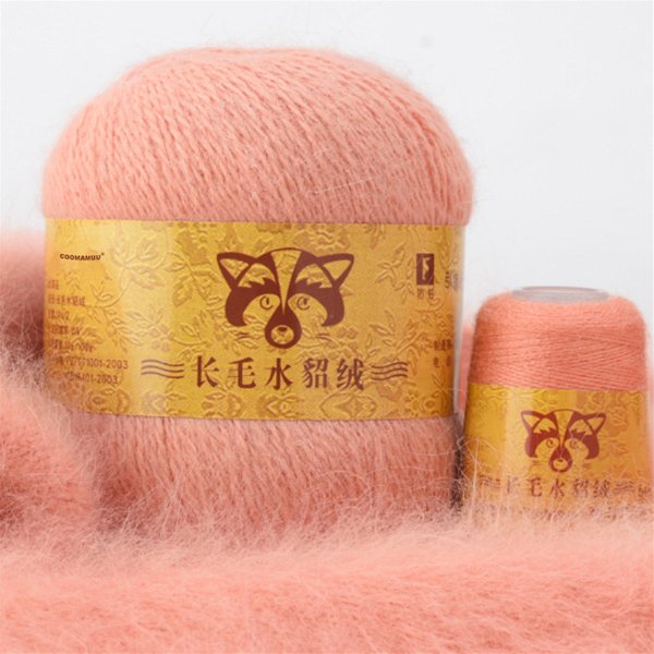 50+20g Extra Weiches Plüsch Nerz Haar Garn Premium Hand Stricken Häkeln Faden Für Schal Weste Hut Dame tuch Winter Herbst Warme Garn