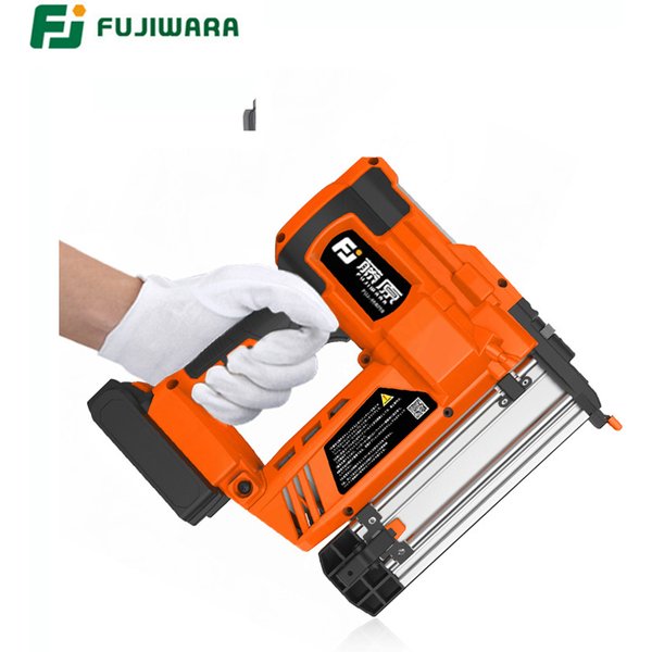Pistolet à ongles électrique 15-50mm, clou droit 10-40mm, outil de travail du bois en forme de U, batterie au Lithium sans fil Rechargeable