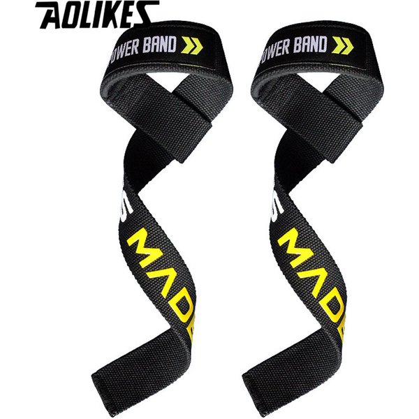 AOLIKES 1 Pair Weightlifting Wristband Sport Professional Training Hand Bands Wrist Support Straps Wraps Guards For Gym Fitness