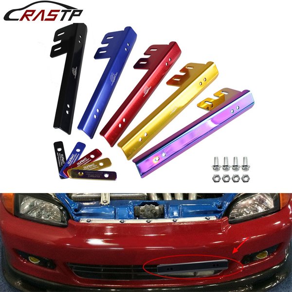 RASTP-Aluminium Car Styling Matériel Facile à Installer Planner Cadre de Plaque pour Honda Civic RS-BTD015