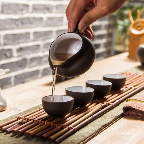 Tasse de tasse en argile violette Gongdao, théière, ensemble de tasses à thé Kung Fu chinois, bouilloire, tasse de justice, théière