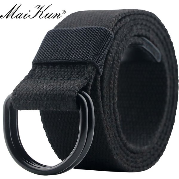 Maikun Taktische Leinwand Männer Gürtel Hohe Qualität Unisex Doppel D-Ring Schnalle Bund Casual Leinwand Weibliche Gürtel Stoff Für jeans