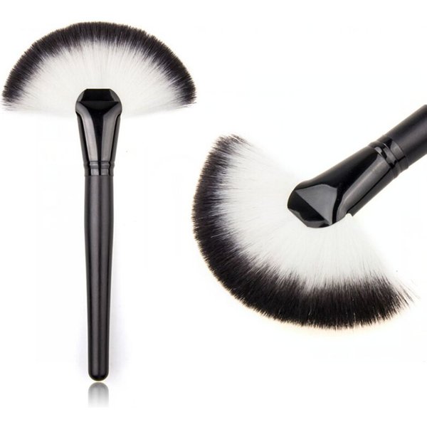 1 pièces grand ventilateur pinceaux de maquillage poudre pour le visage fond de teint fard à joues correcteur Kabuki brosse outils cosmétiques Pincel Maquiagem