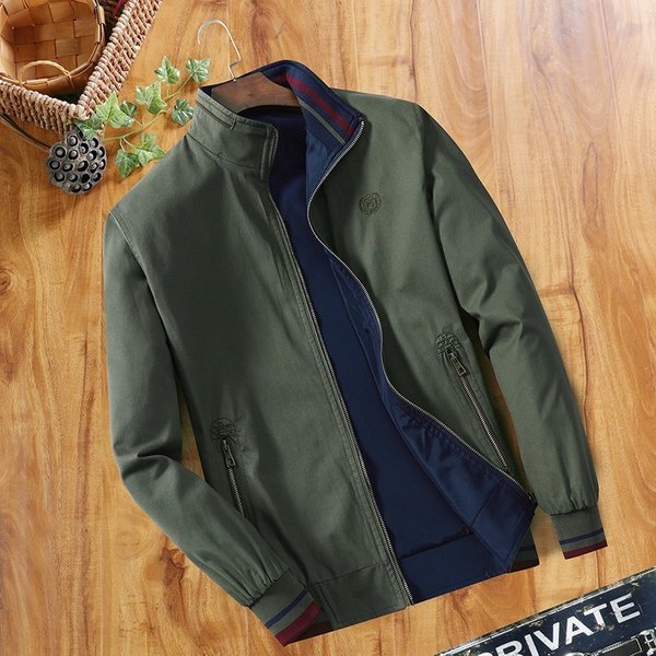Vente en gros de vestes coupe-vent pour hommes en coton, veste réversible pour hommes, veste de baseball, veste d'affaires, manteaux d'extérieur pour le printemps et l'automne