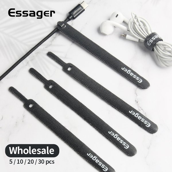 Essager – organisateur de câbles, protecteur de cordon de chargeur d'écouteurs, enrouleur de fil de souris, Protection USB, support de gestion de câbles, Clip pour iphone