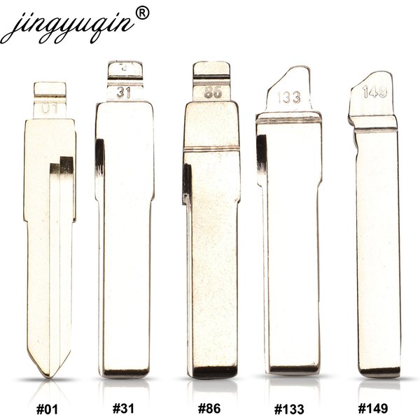 jingyuqin #01 #31 #86 #133 #149 Car key Blade for Audi VW Polo Passat B5 Tiguan Golf Santana Bora Seat Skoda HU66 Auto Key Blank