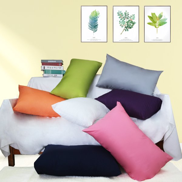 Housse de coussin en sergé de coton, 48x74/ 50x70 / 50x152cm, fermeture éclair, longue bande, pour lit, chambre à coucher, canapé, produits ménagers