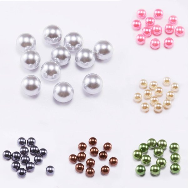 3 4 6 8 10 12 mm sans trou perle blanche perles en vrac ABS perles d'imitation perles en plastique acrylique perles pour accessoires de fabrication de bijoux